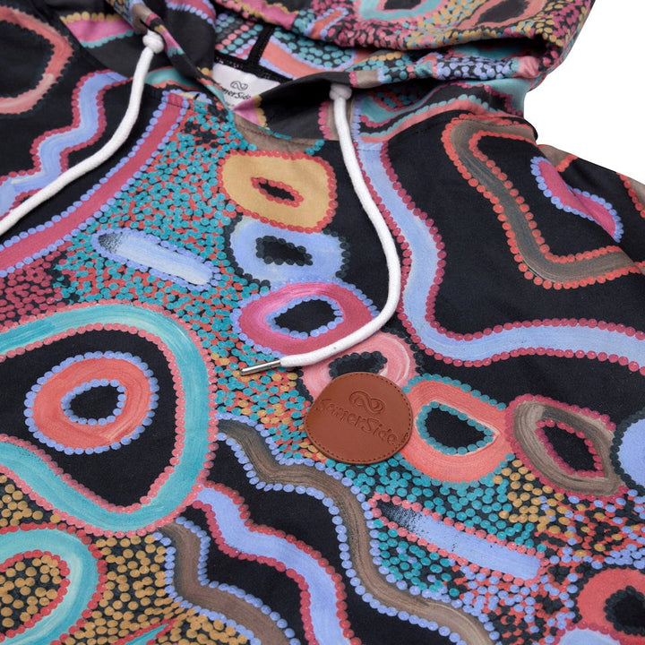 Camping Under The Moonlight Changing Towel Poncho