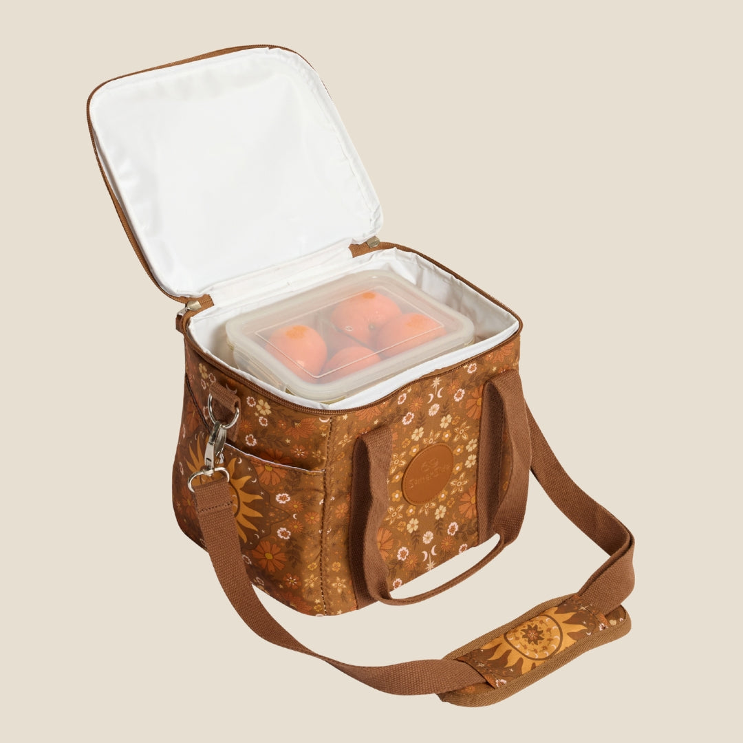 Boho Sun Brown Mini Cooler