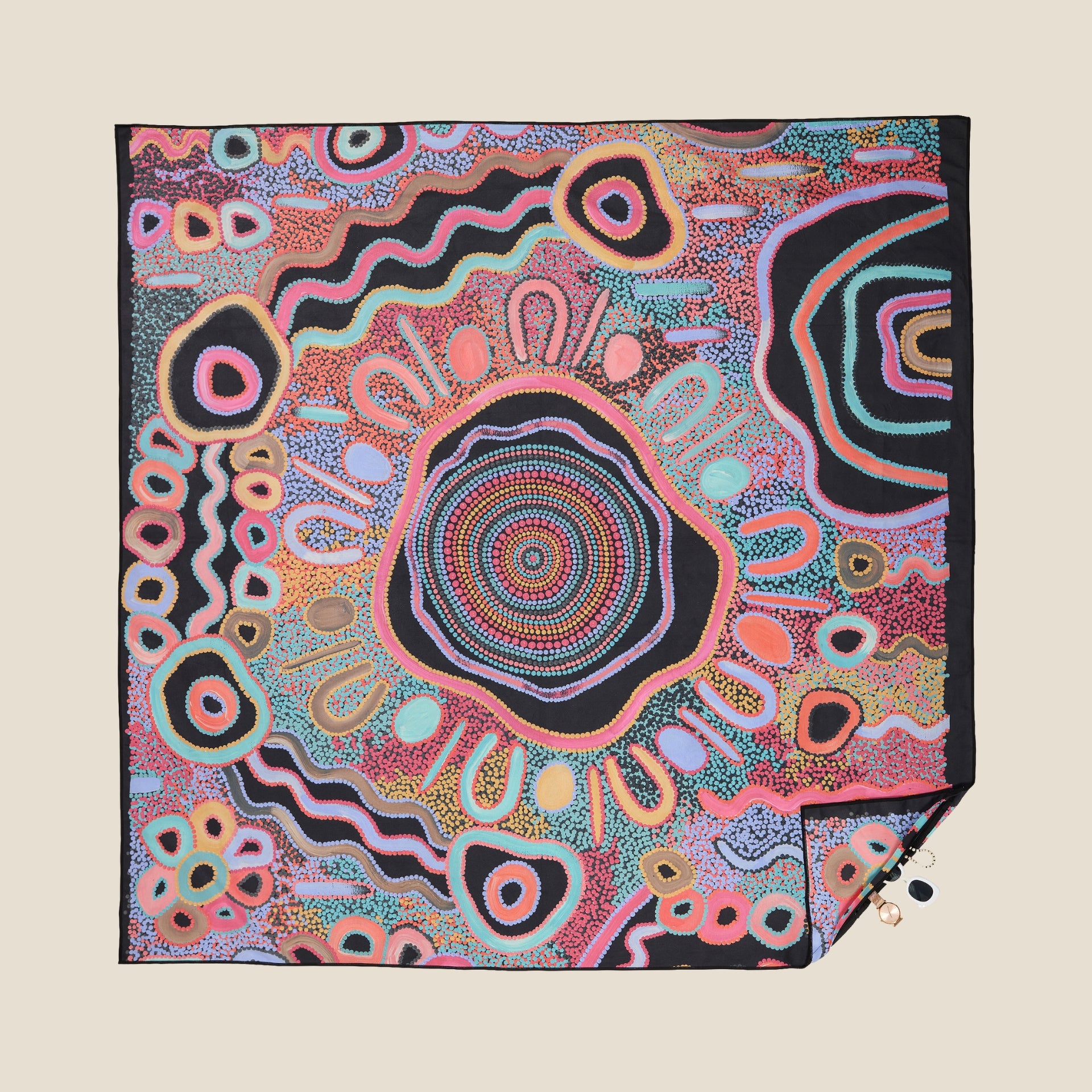 XL Camping Under The Moonlight - Sand Free Beach Towel *FINAL SALE