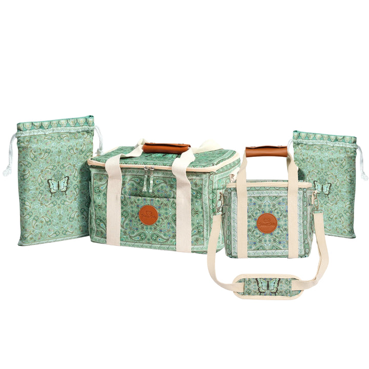 Butterfly paisley hand drawn coolers and sand free beach towels