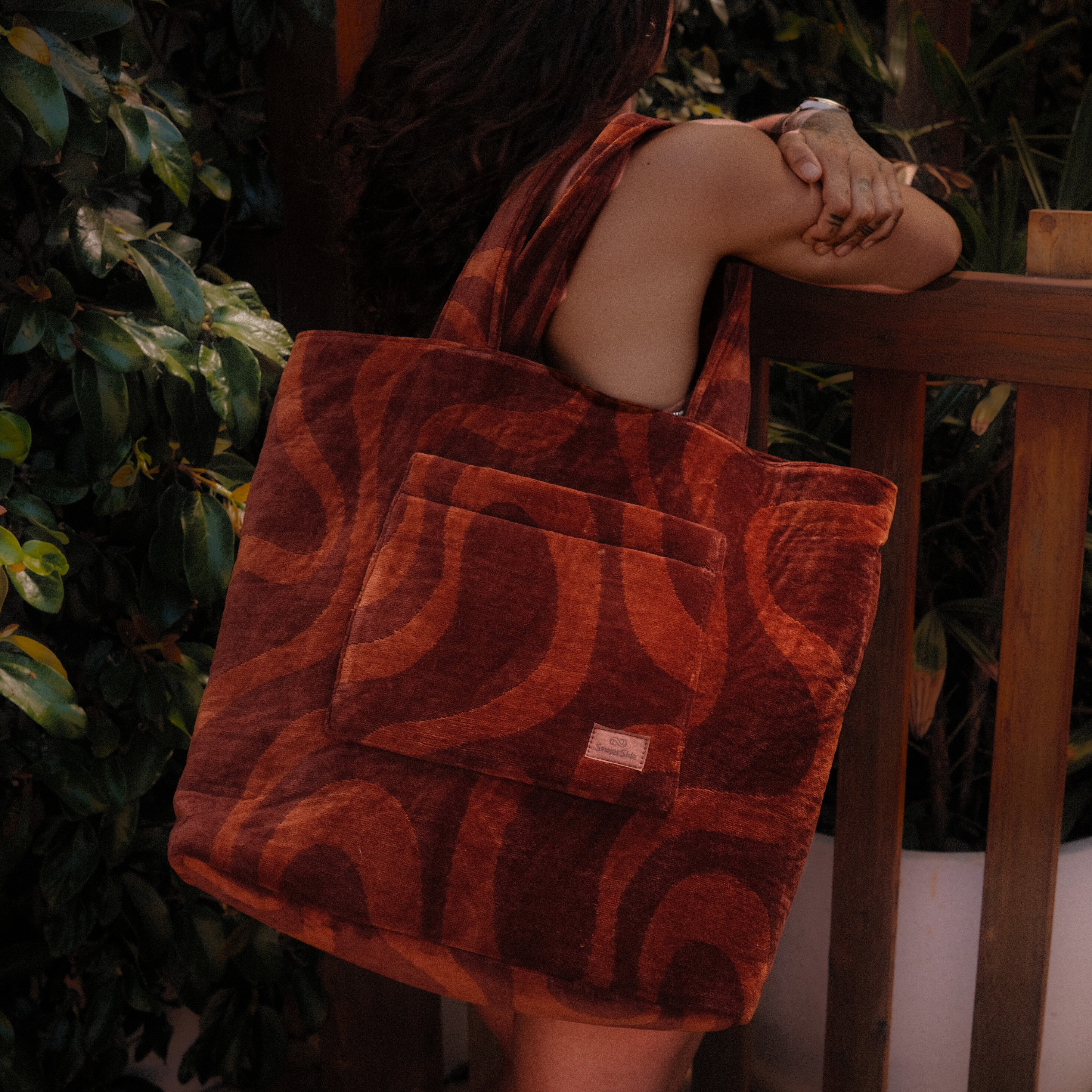 Sundown - Terry Towelling Beach Bag