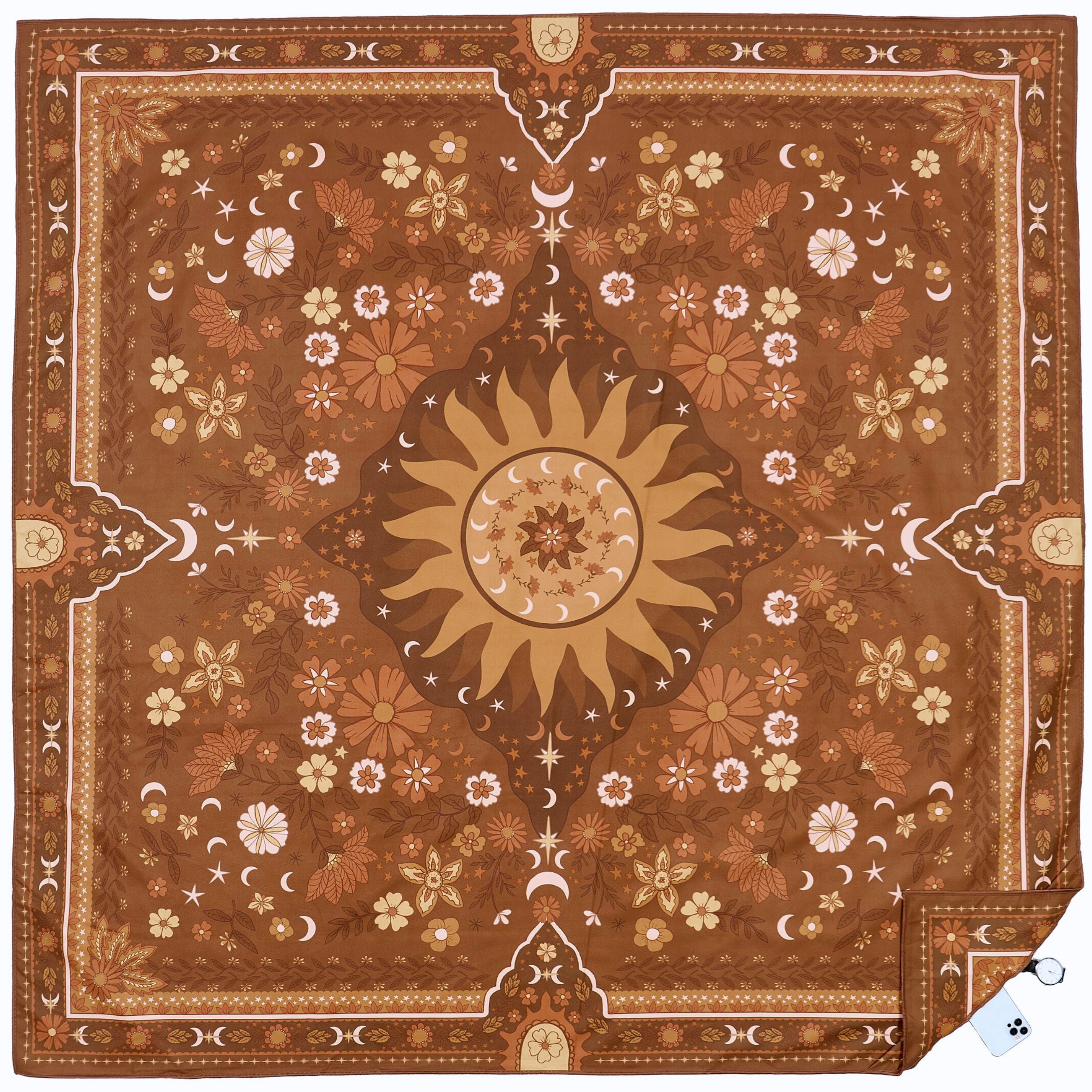 boho sun brown studio towel