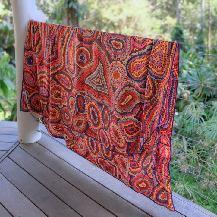 extra large aboriginal art beach towel