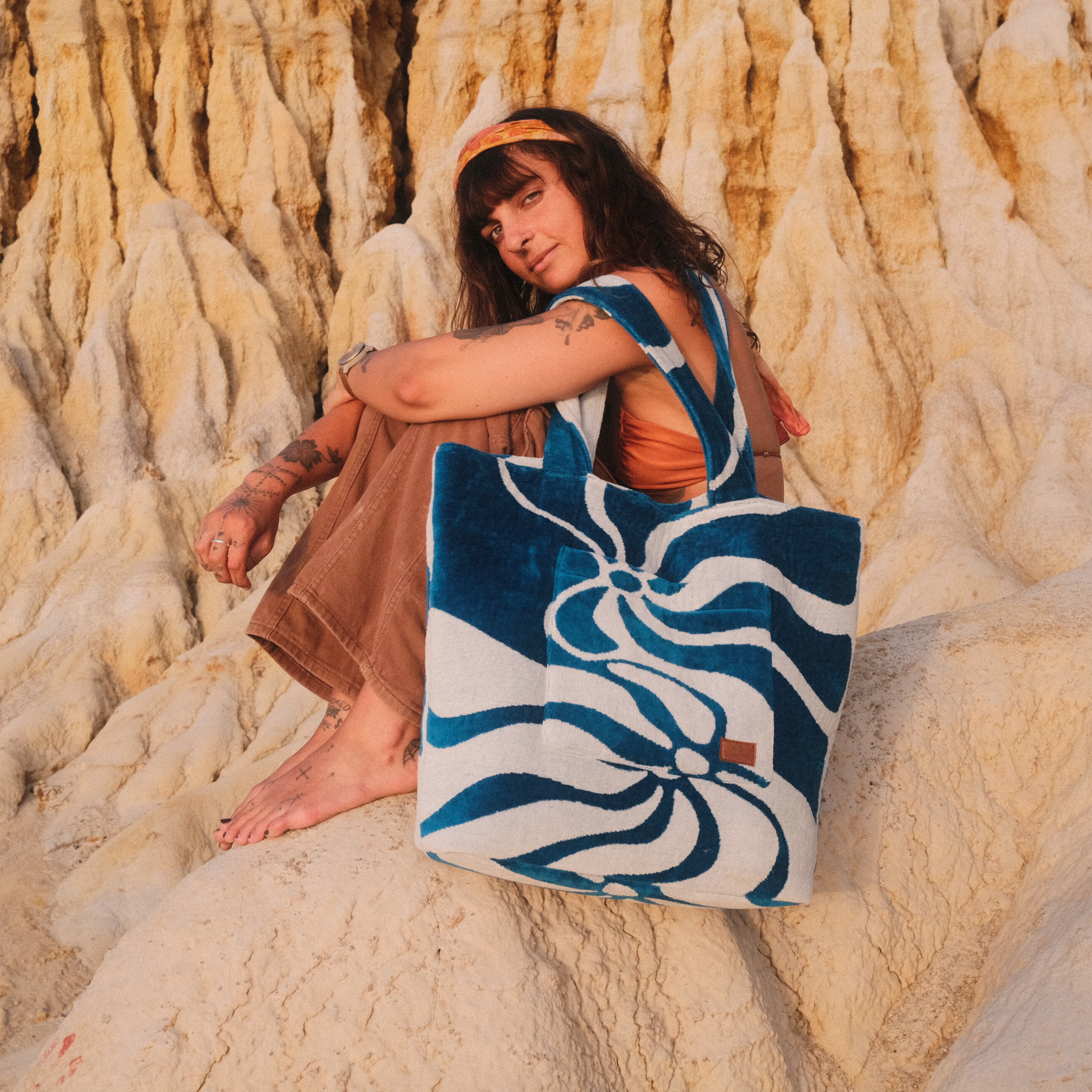 Drift - Terry Towelling Beach Bag