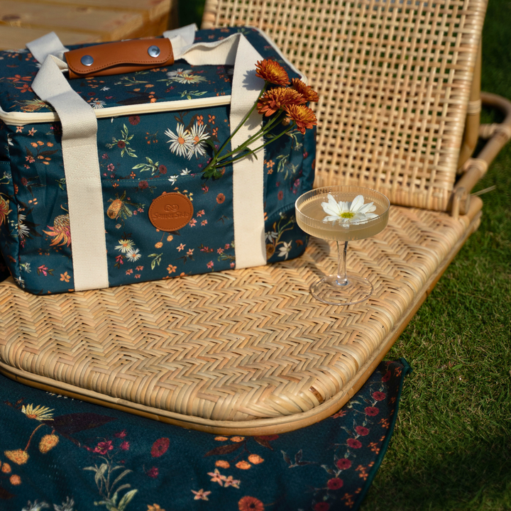 pretty floral patterned native australian cooler bag