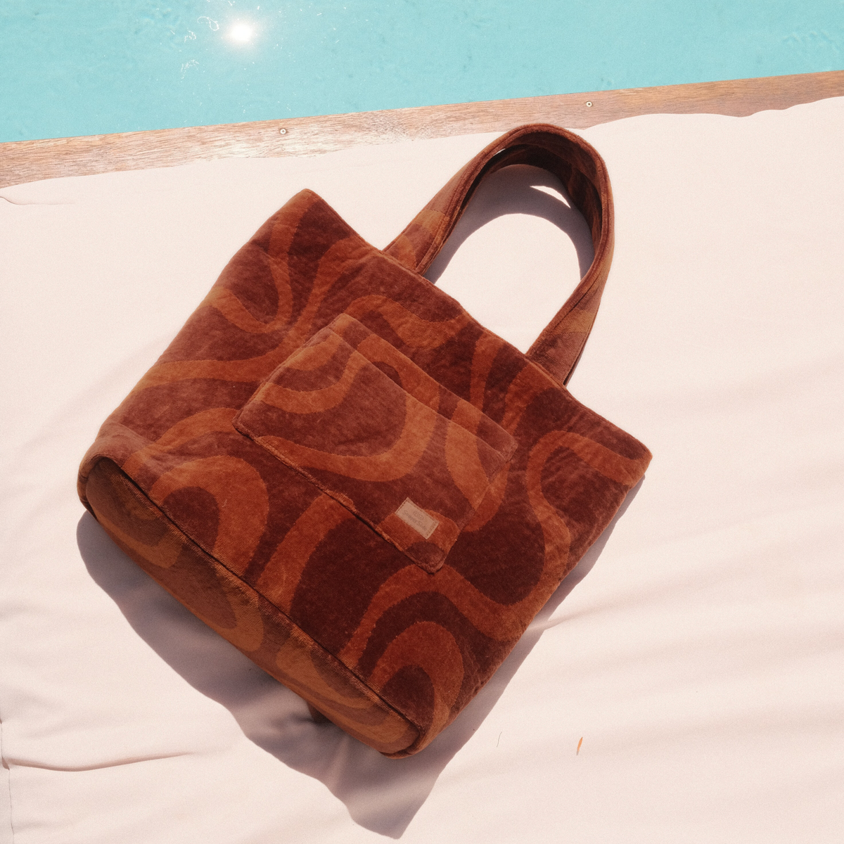 Sundown Towelling Beach Bag