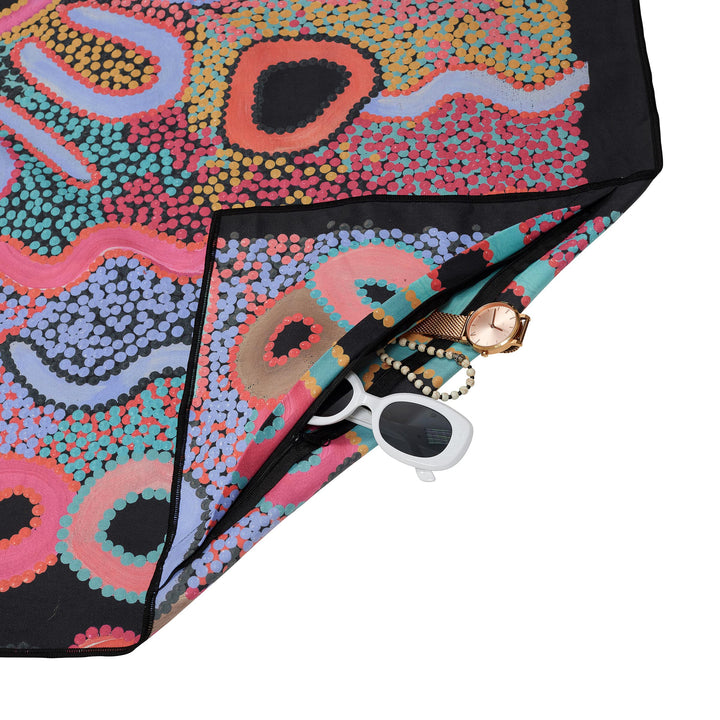 XL Camping Under The Moonlight Beach Towel Beach Towels SomerSide