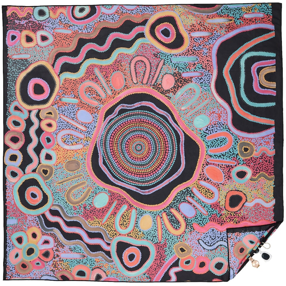 XL Camping Under The Moonlight Beach Towel Beach Towels SomerSide