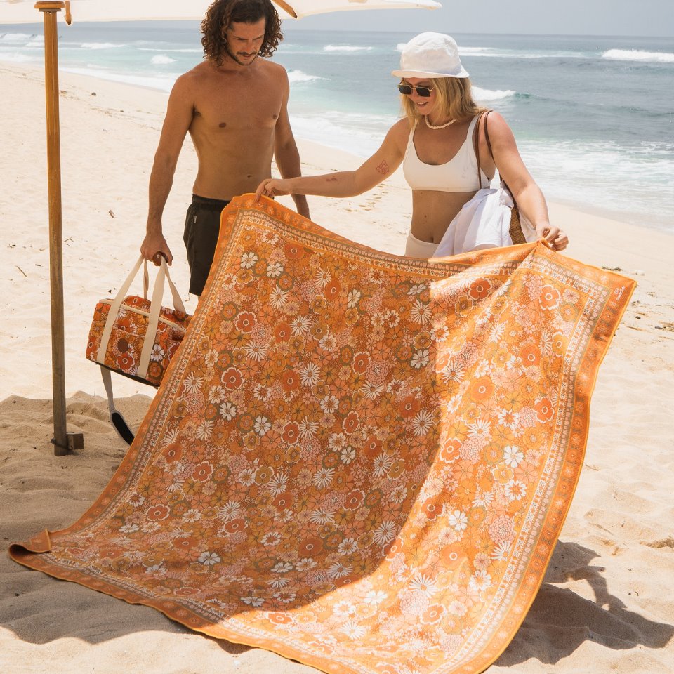 XL Golden Hour Premium Beach Towel Beach Towels SomerSide
