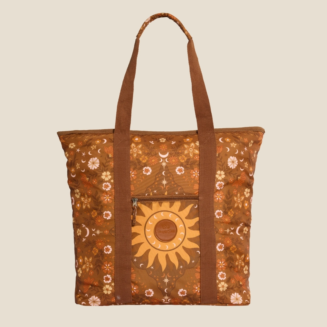 Boho Sun Brown Beach Bag