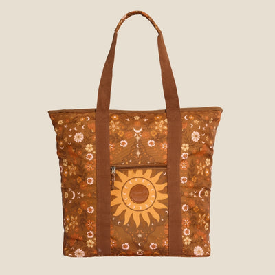 Boho Sun Brown Beach Bag
