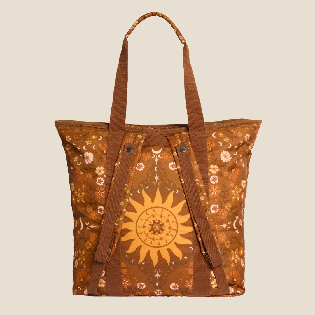 Boho Sun Brown Beach Bag