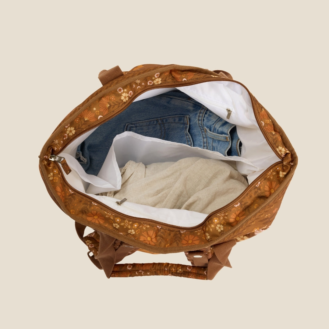 Boho Sun Brown Beach Bag