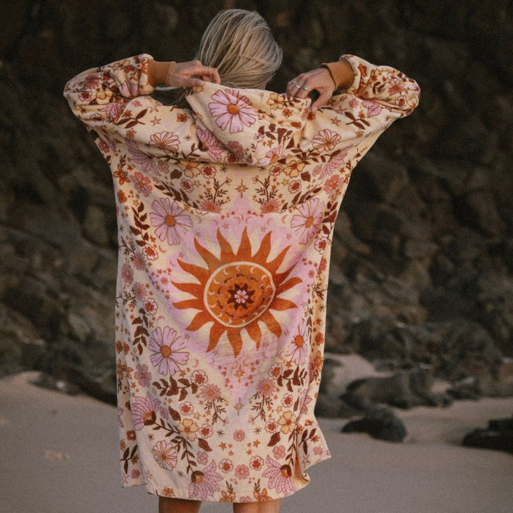 Boho Sun Changing Towel Poncho (Long Sleeve)