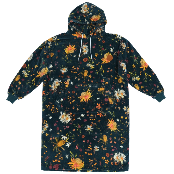 Native Botanical Changing Towel Poncho (Long Sleeve)
