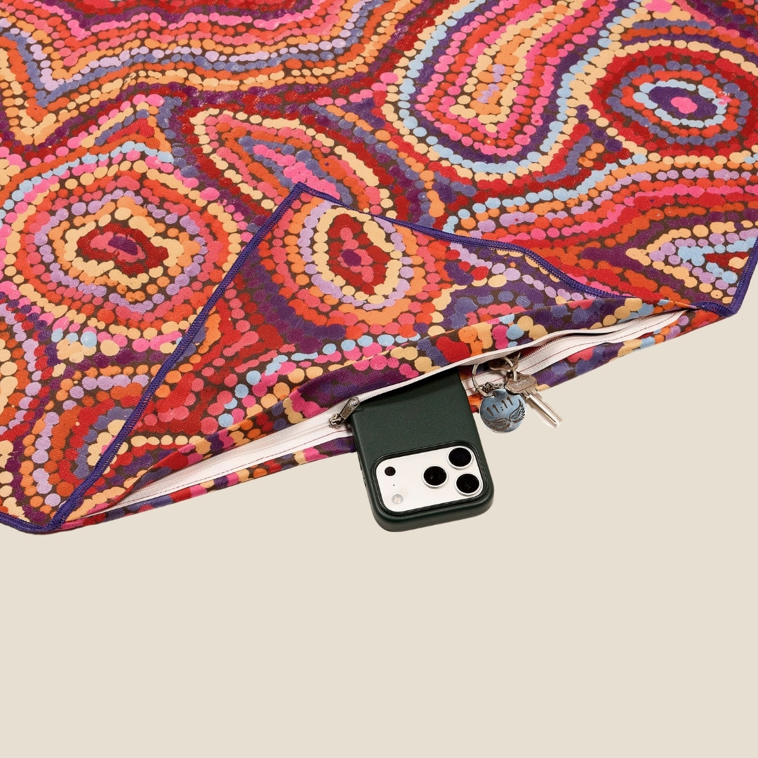 XL Mina Mina Jukurrpa - Sand Free Beach Towel