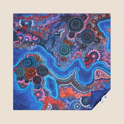 XL Bunjil Over Wurundjeri- Sand Free Beach Towel
