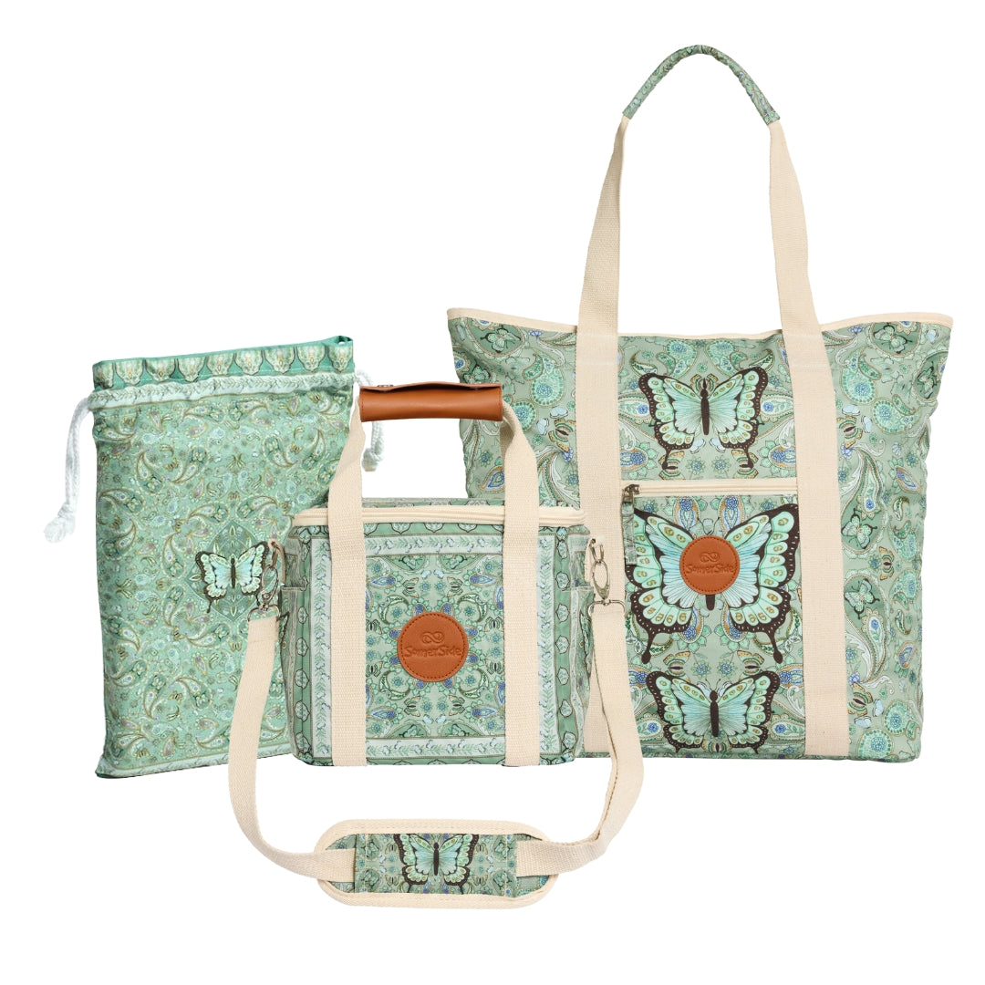 butterfly beach set cooler bag