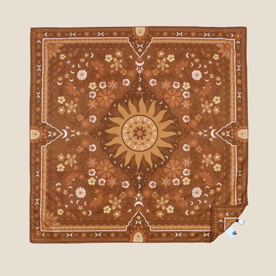 XL Boho Sun Brown - Sand Free Beach Towel