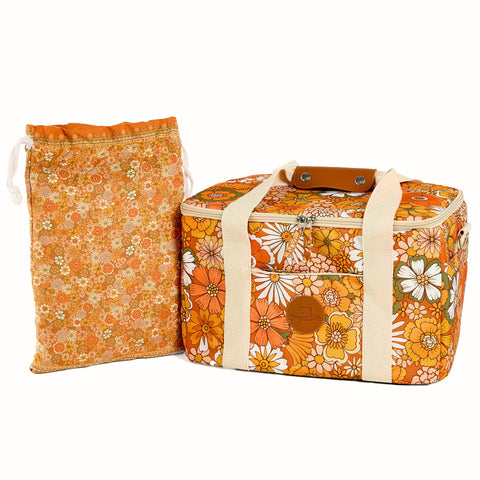 Retro 60's cooler bag bundle with matching towel