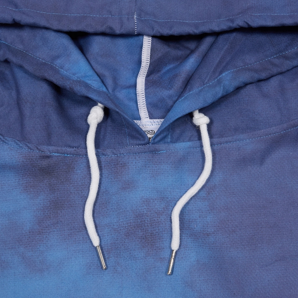 Changing beach poncho hood strings