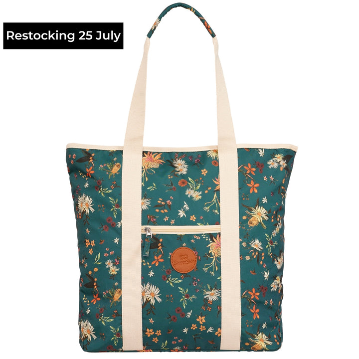 Australian native beach backpack tote green emerald