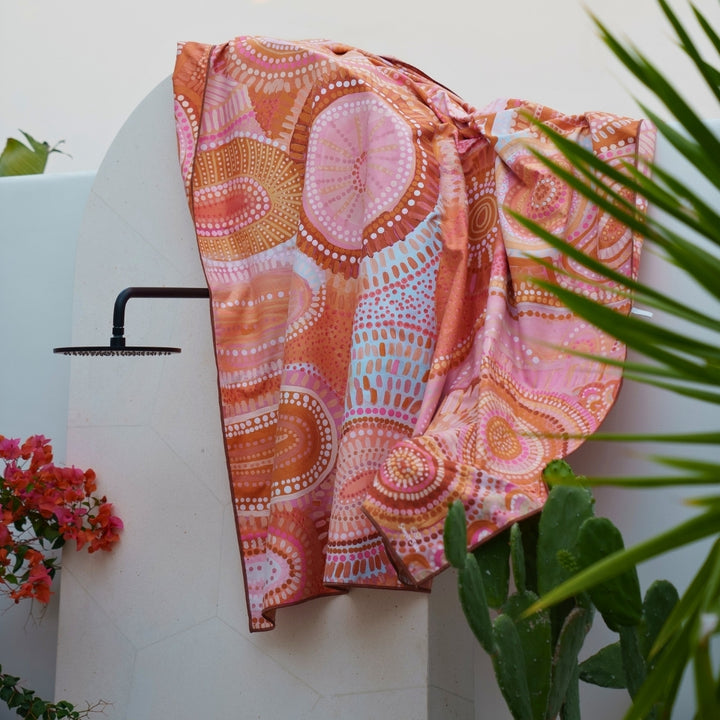 Outdoor beach towel for holiday