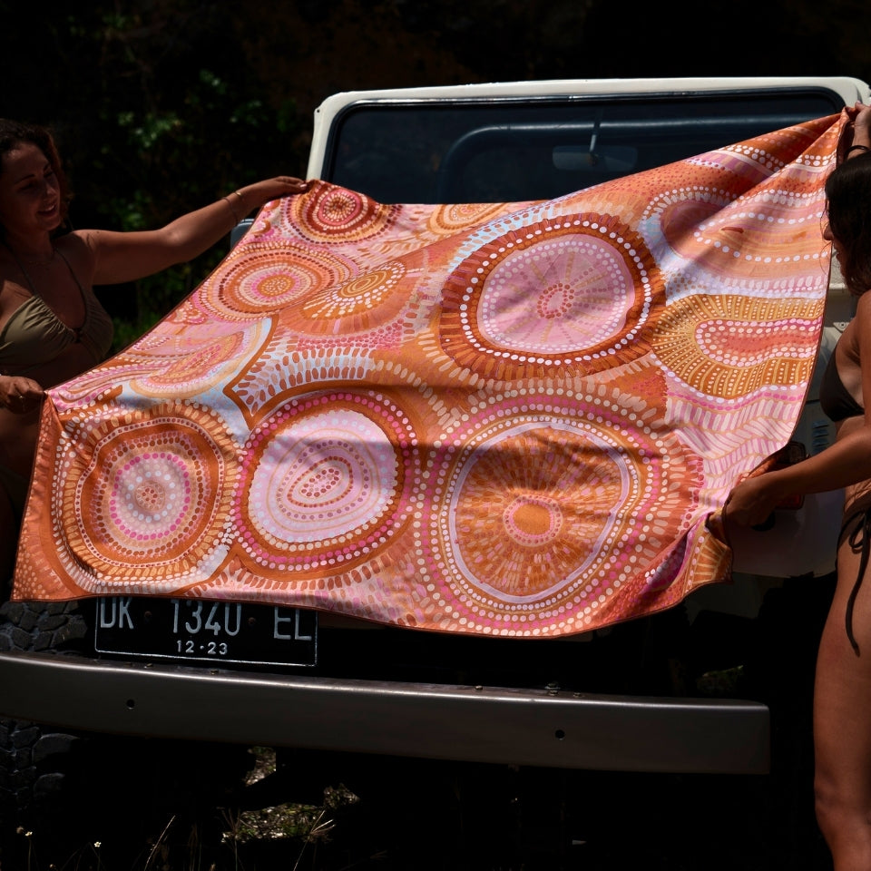 Lifestyle chick beach towel
