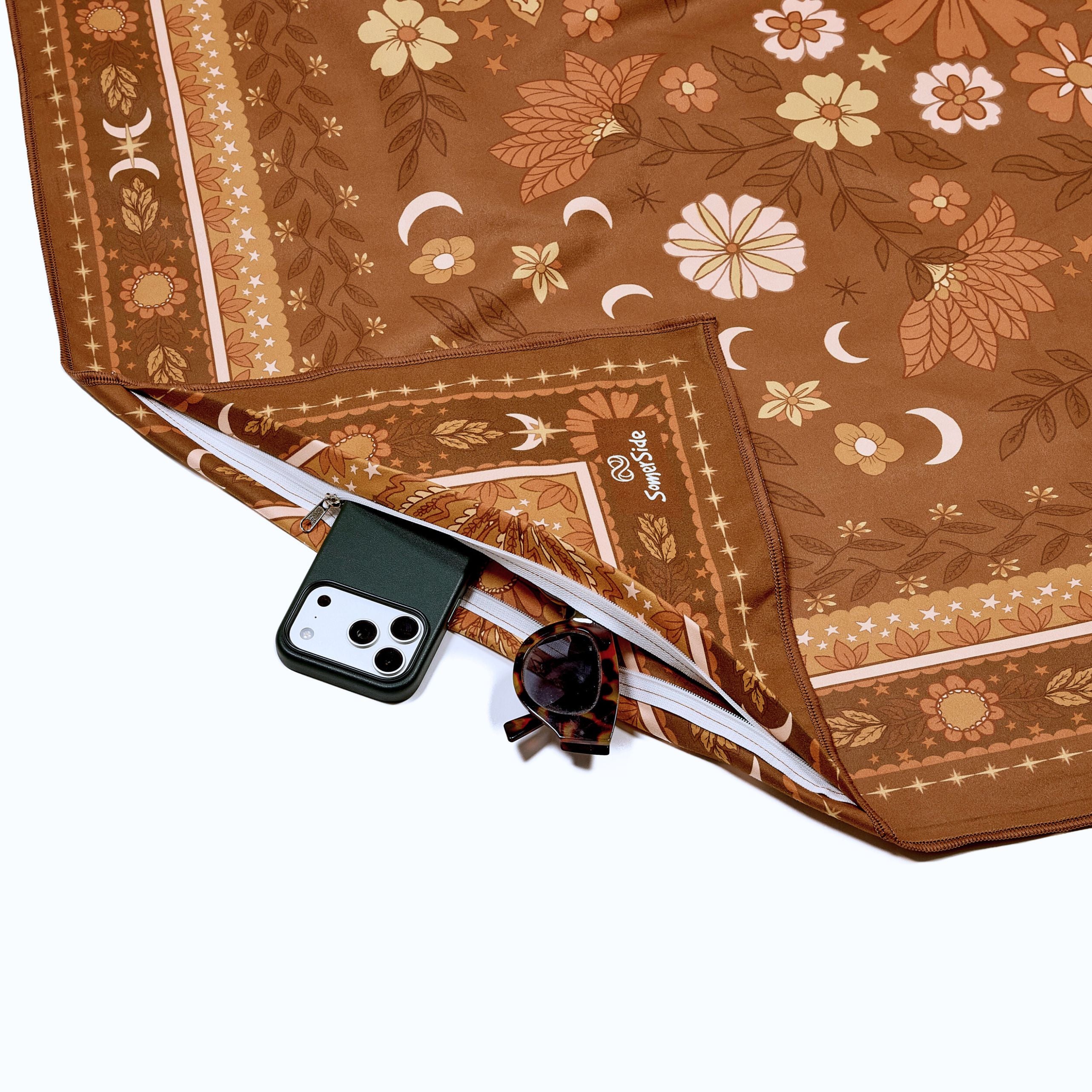 boho brown studio corner pocket