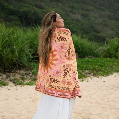 Boho Sun Beach Towel Beach Towels SomerSide 