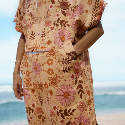 Boho Sun Beach Towel Poncho