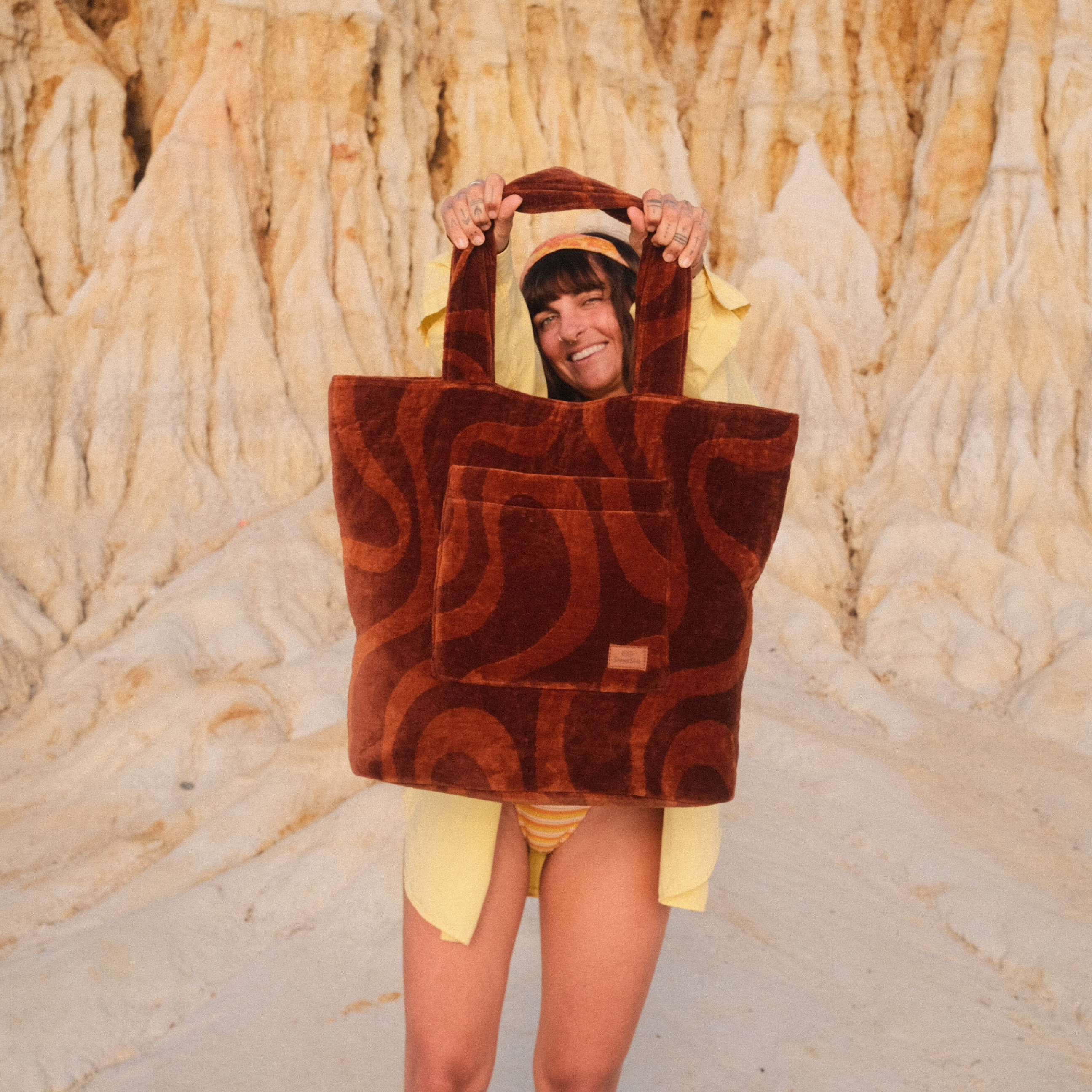 Sundown - Terry Towelling Beach Bag