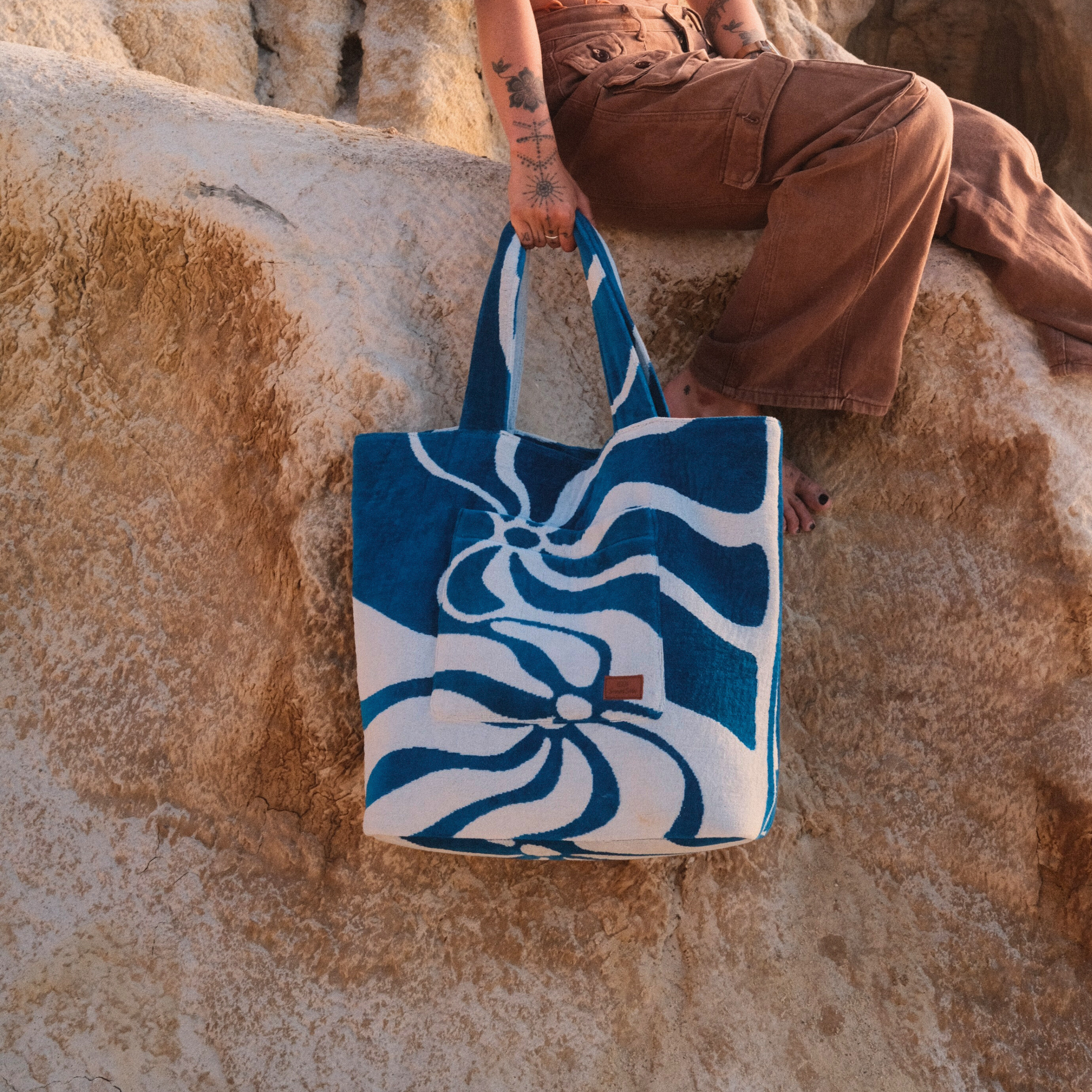 Drift - Terry Towelling Beach Bag