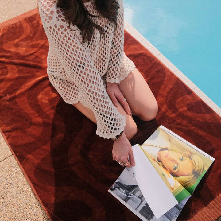 Sundown Cotton Beach Towel