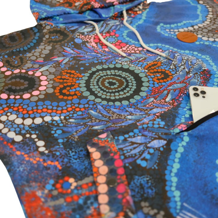 Bunjil Over Wurundjeri Changing Beach Poncho