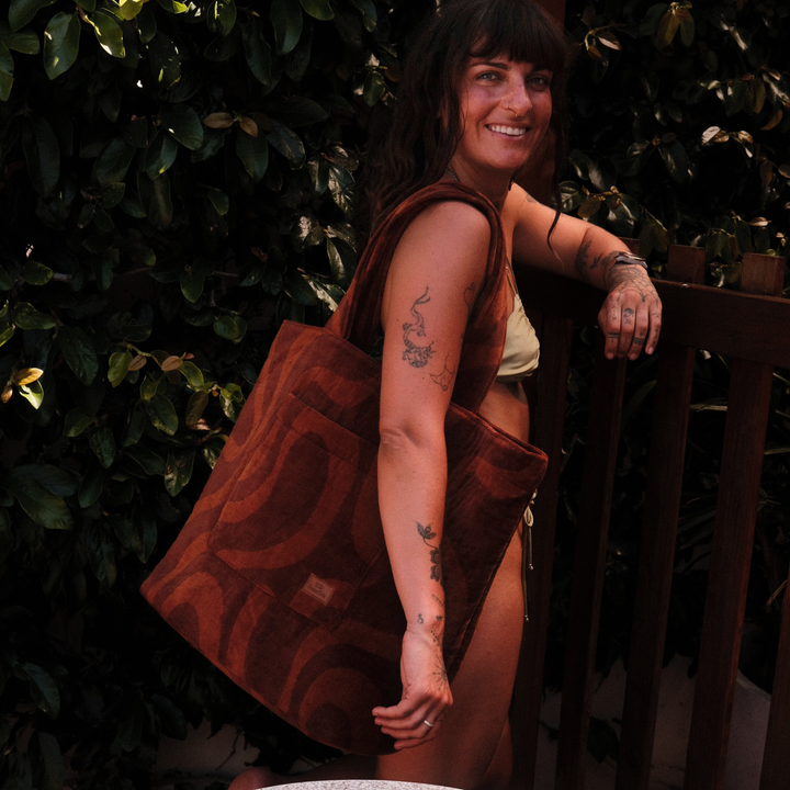 Sundown - Terry Towelling Beach Bag