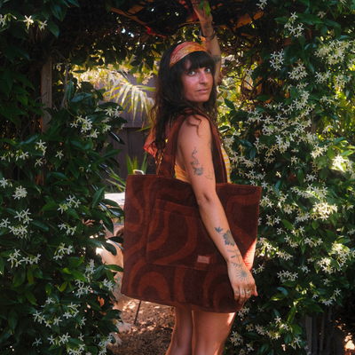 Sundown - Terry Towelling Beach Bag