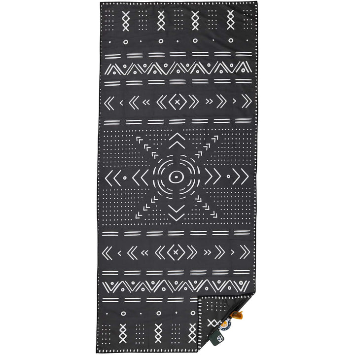 Tall Tribal Black Beach Towel Beach Towels SomerSide 