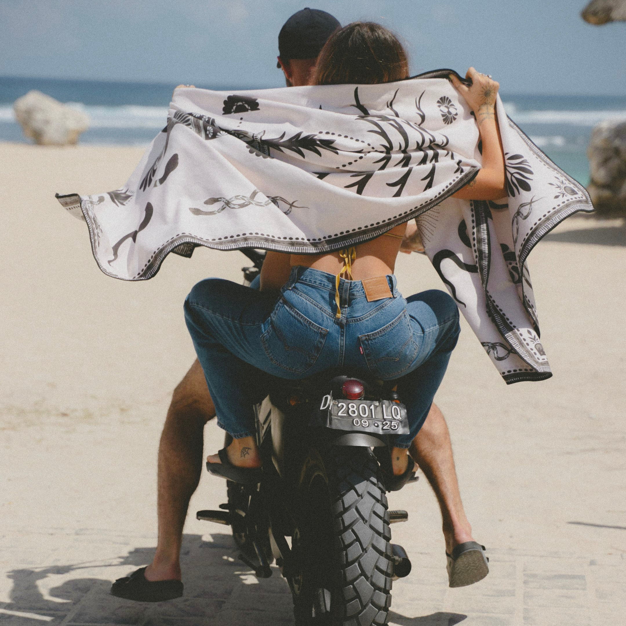 Tall Forbidden Palms - Sand Free Beach Towel