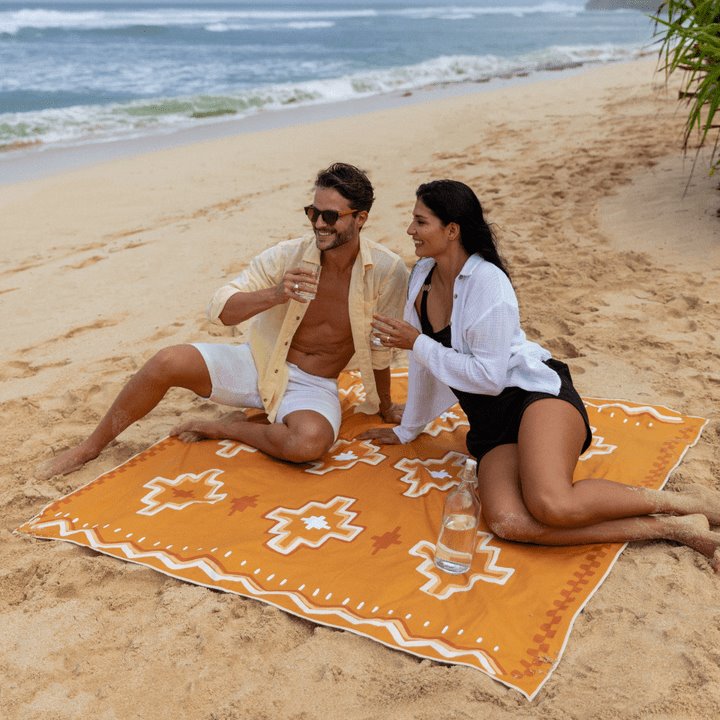 XL Marrakesh Gold Beach Towel Beach Towels SomerSide 